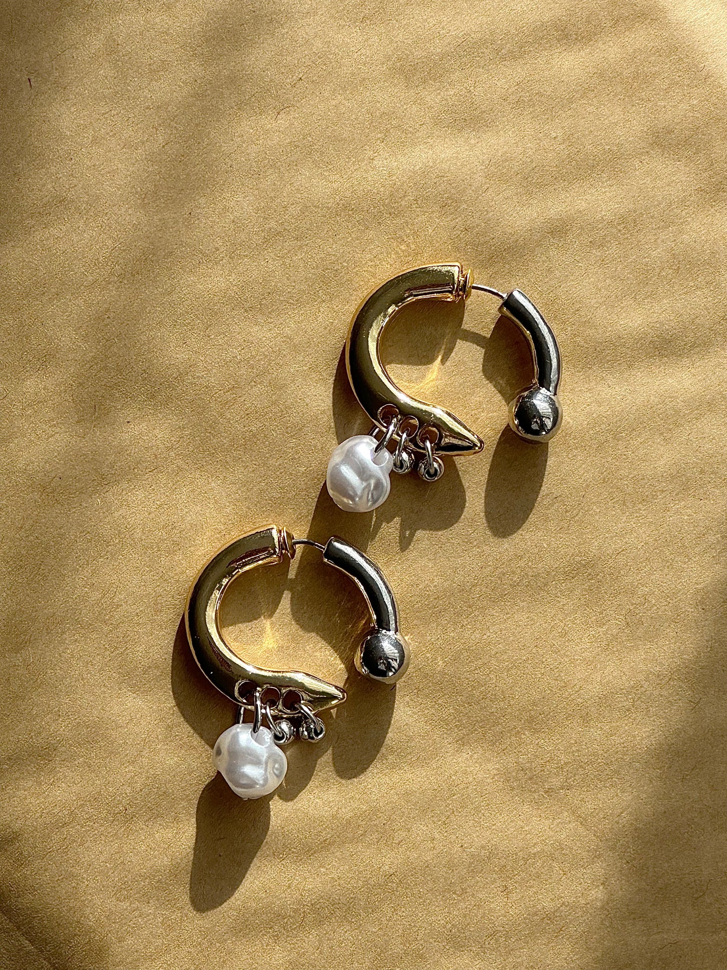 Freshwater Pearl Hoops