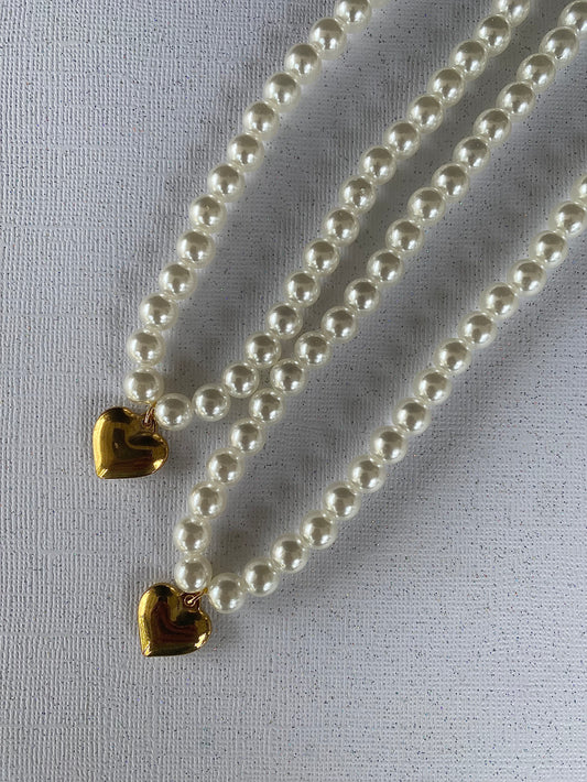 Hailey Gold Heart Necklace