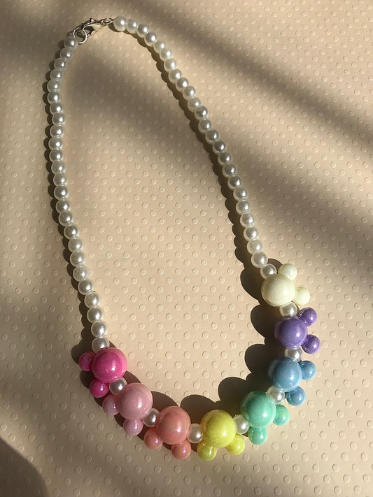 Rainbow Mickey Necklace