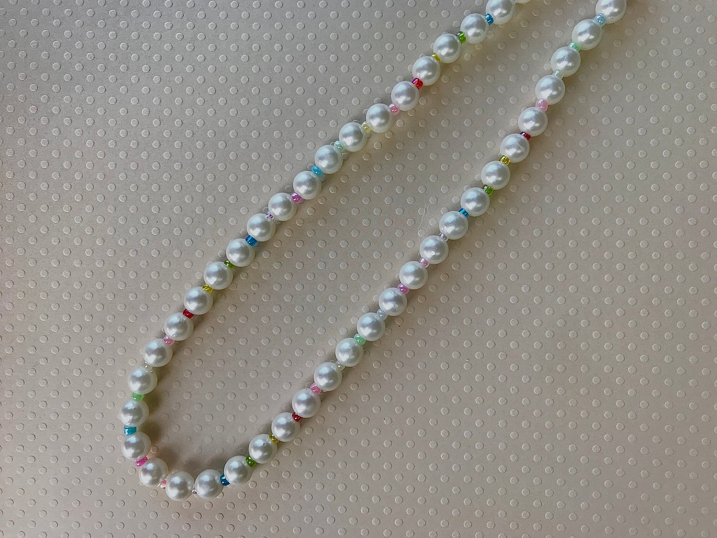 Cotton candy Pearl Necklace